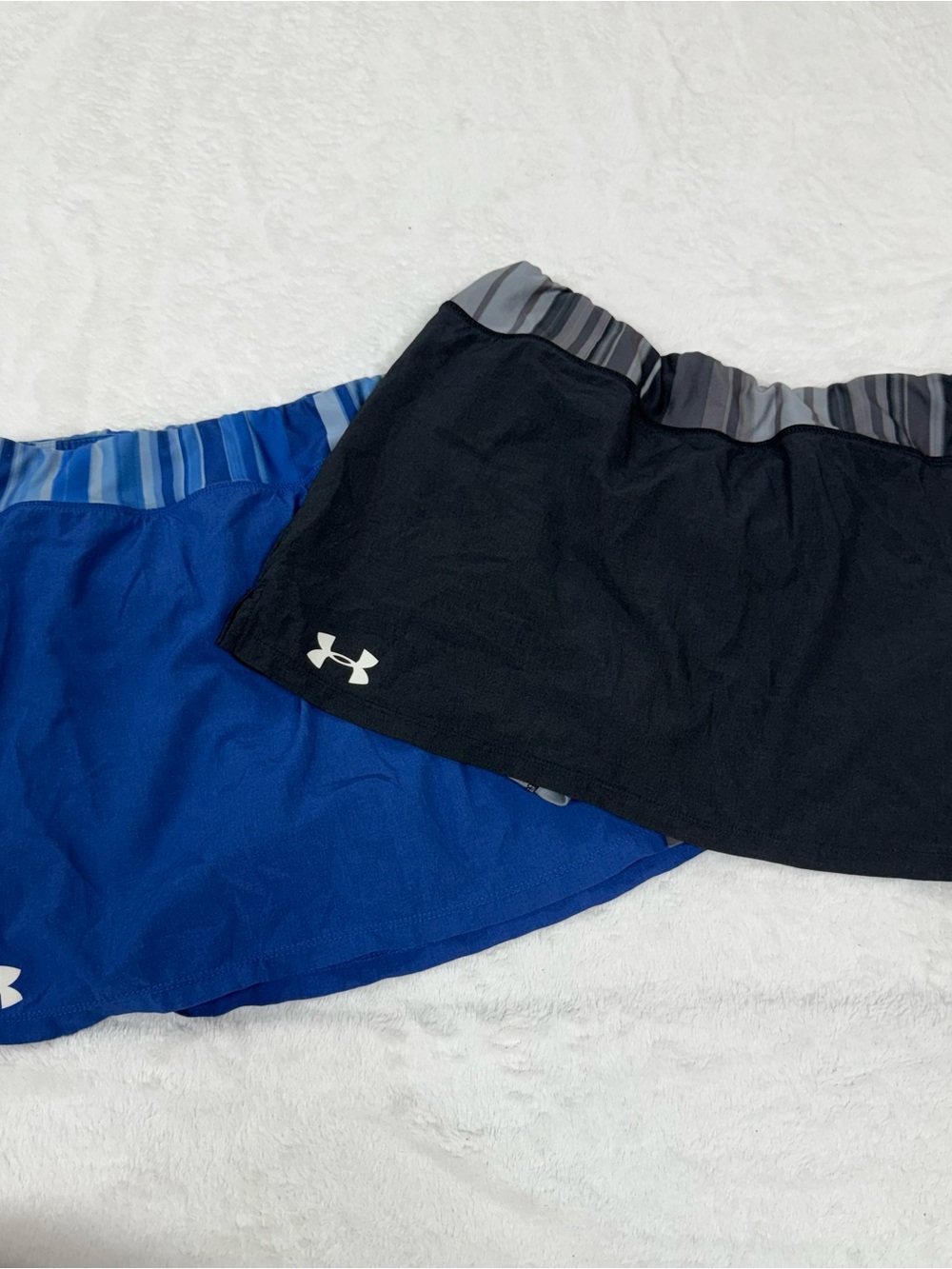 Under Armour Black & Royal Blue Athletic Skorts Set